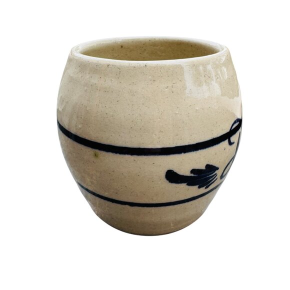 Vtg Marshall Pottery Mug Monogram Diane Stoneware 4.5" Tall Rustic Primitive - Picture 3 of 14